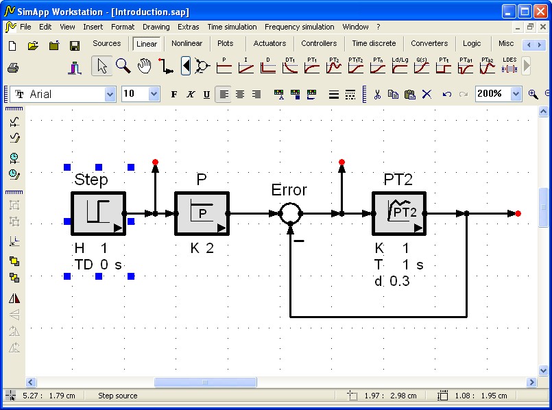 Simulation of automatic control systems