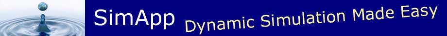 SimApp: Dynamic Simulation Made Easy.  SimApp makes dynamic modeling simple, affordable and easy to learn.  Reduce control system modelling and development time.